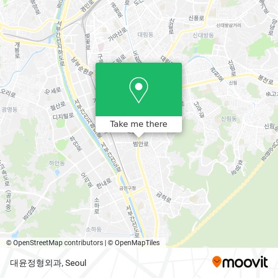 대윤정형외과 map