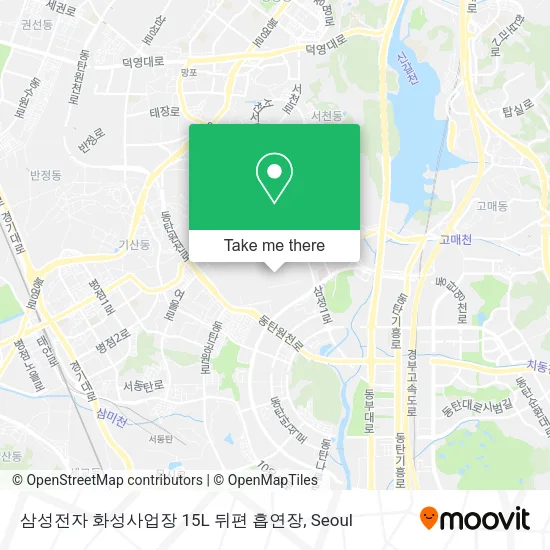 삼성전자 화성사업장 15L 뒤편 흡연장 map