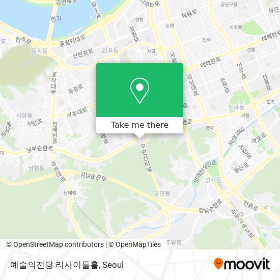 예술의전당 리사이틀홀 map