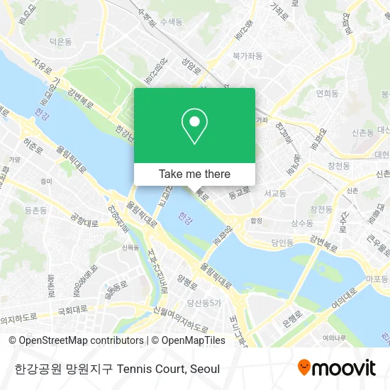 한강공원 망원지구 Tennis Court map