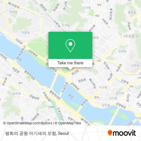 평화의 공원 아기새의 모험 map