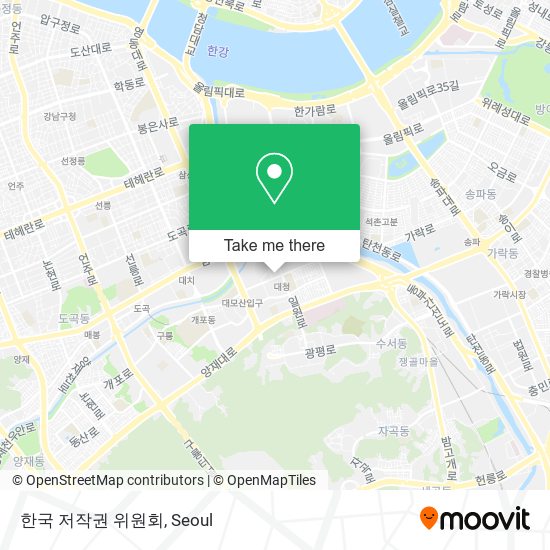 한국 저작권 위원회 map