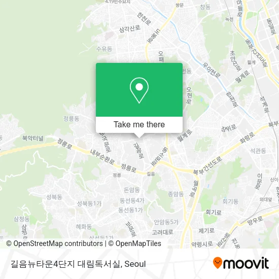 길음뉴타운4단지 대림독서실 map