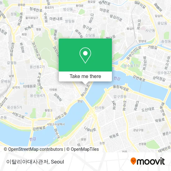 이탈리아대사관저 map