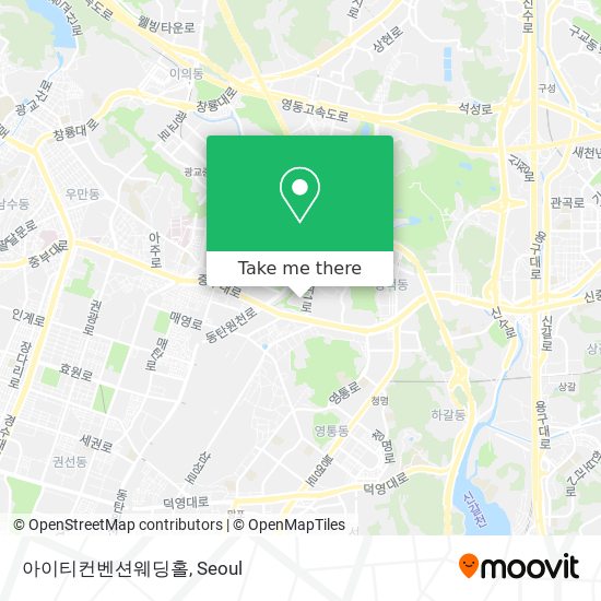 아이티컨벤션웨딩홀 map