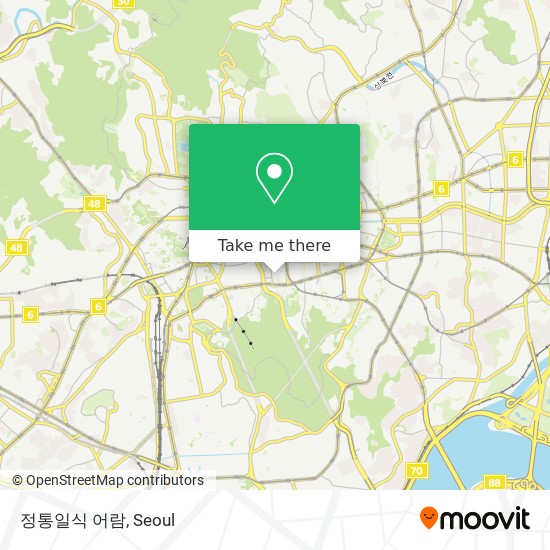 정통일식 어람 map