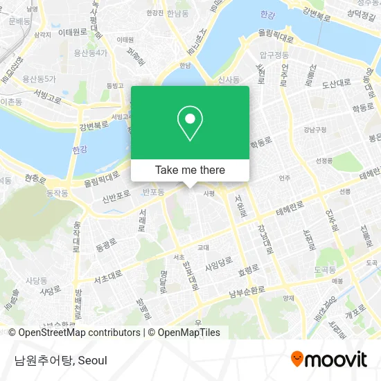 남원추어탕 map