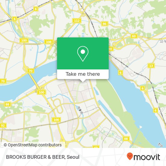 BROOKS BURGER & BEER map