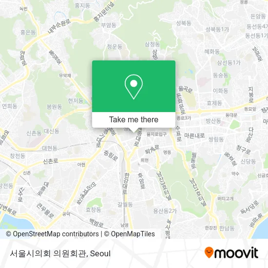 서울시의회 의원회관 map