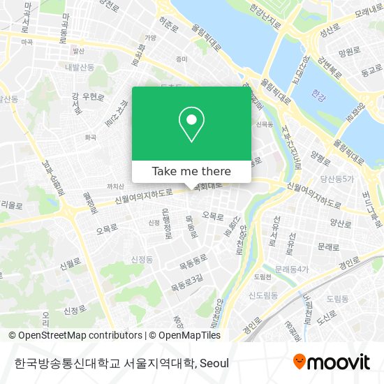 한국방송통신대학교 서울지역대학 map