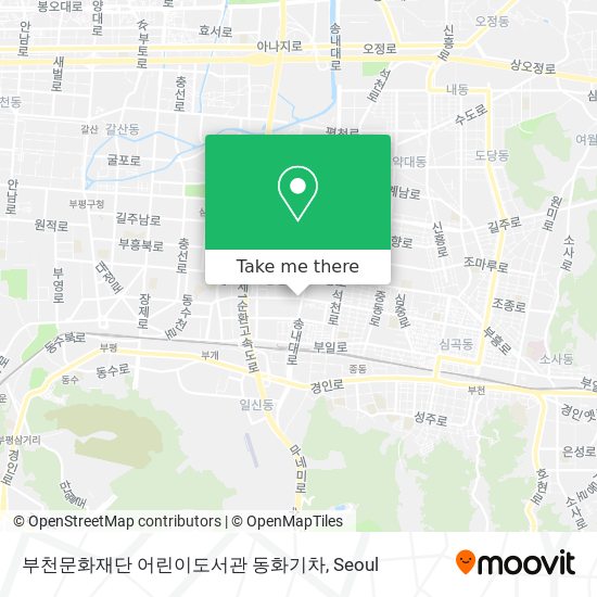 부천문화재단 어린이도서관 동화기차 map