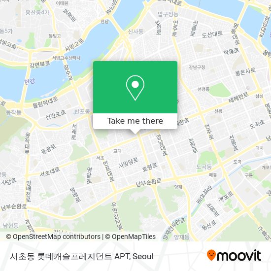 서초동 롯데캐슬프레지던트 APT map