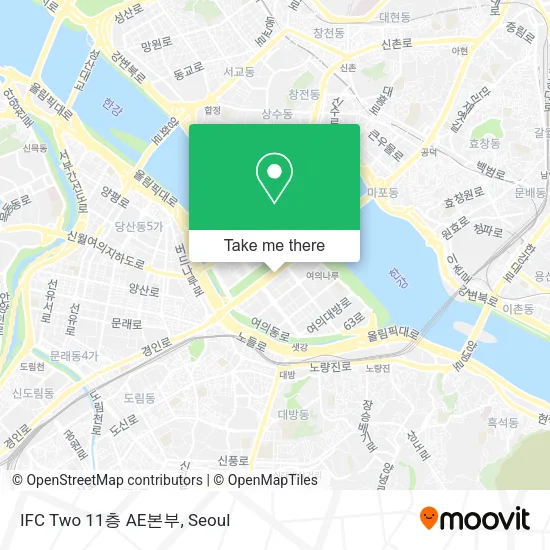 IFC Two 11층 AE본부 map