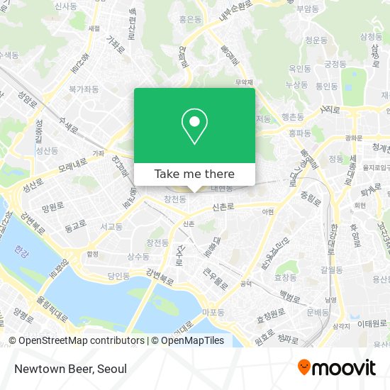 Newtown Beer map