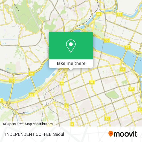 INDEPENDENT COFFEE map