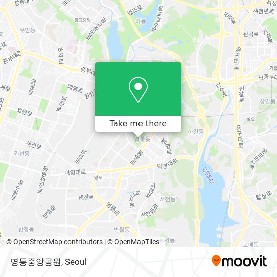 영통중앙공원 map