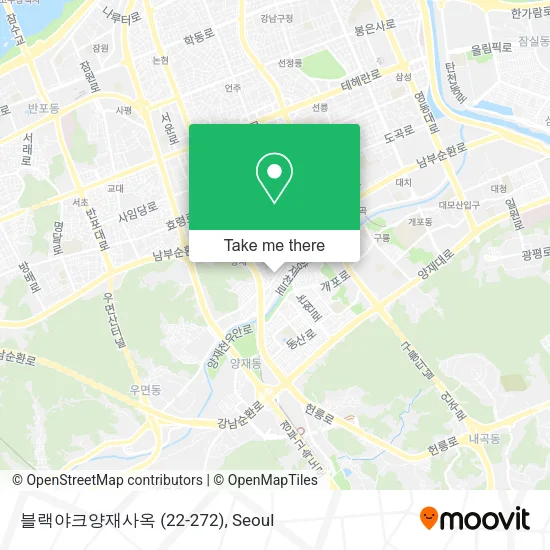 블랙야크양재사옥 (22-272) map