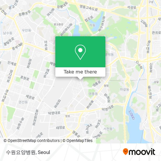 수원요양병원 map