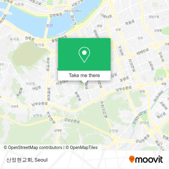 산정현교회 map