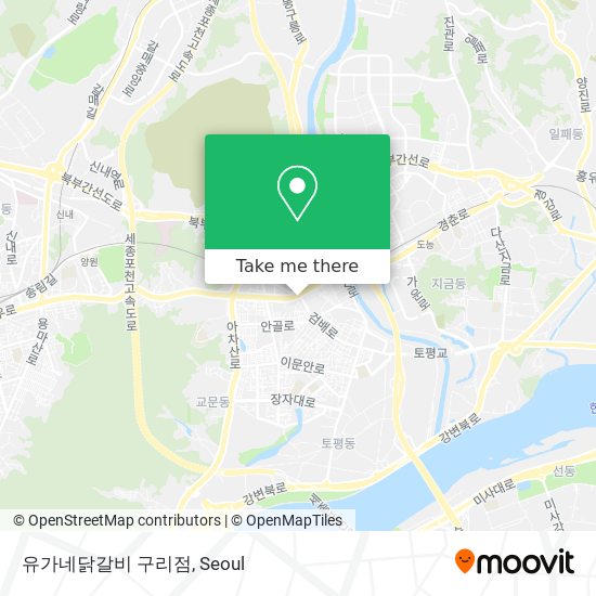 유가네닭갈비 구리점 map