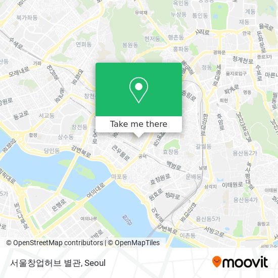 서울창업허브 별관 map