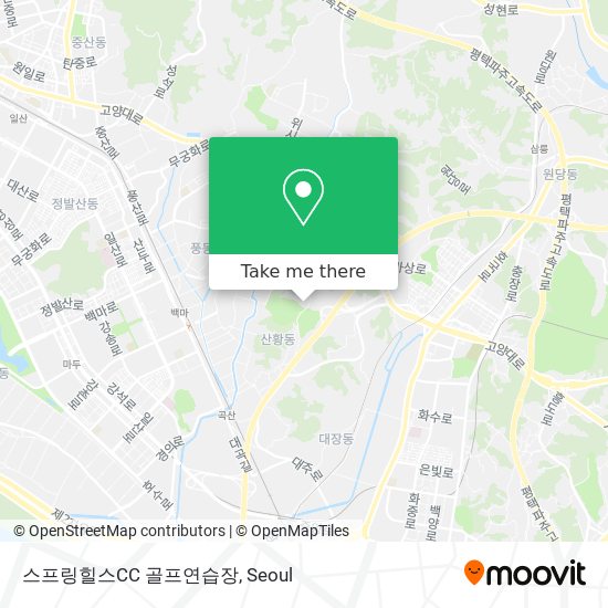 스프링힐스CC 골프연습장 map