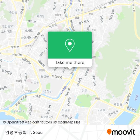안평초등학교 map