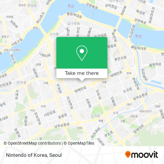 Nintendo of Korea map