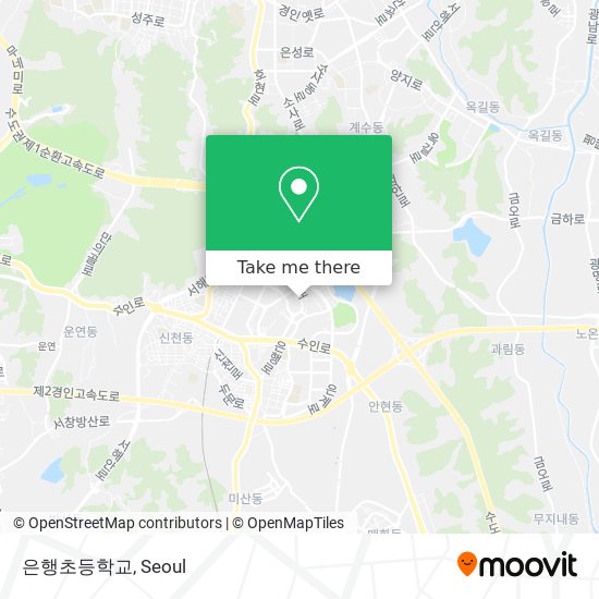 은행초등학교 map