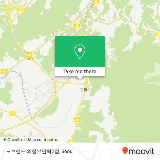 노브랜드 의정부민락2점 map