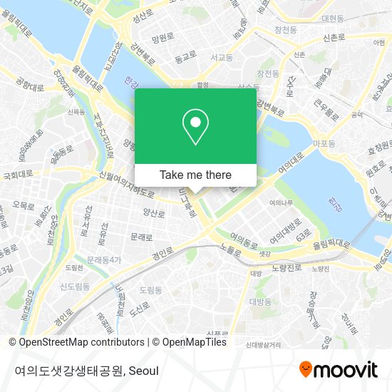 여의도샛강생태공원 map