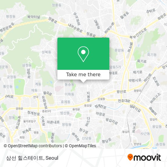 삼선 힐스테이트 map