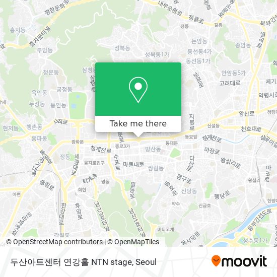 두산아트센터 연강홀 NTN stage map