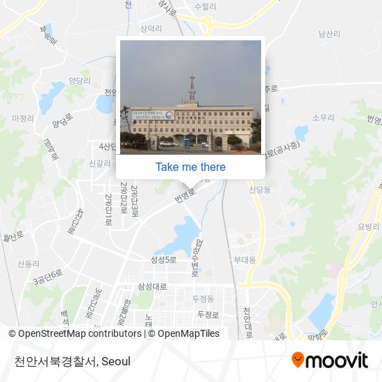 천안서북경찰서 map