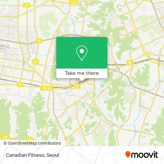 Canadian Fitness map