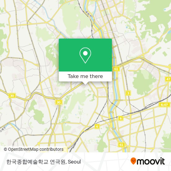 한국종합예술학교 연극원 map