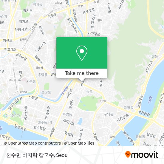 천수만 바지락 칼국수 map