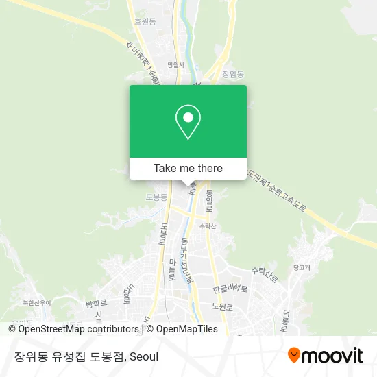 장위동 유성집 도봉점 map