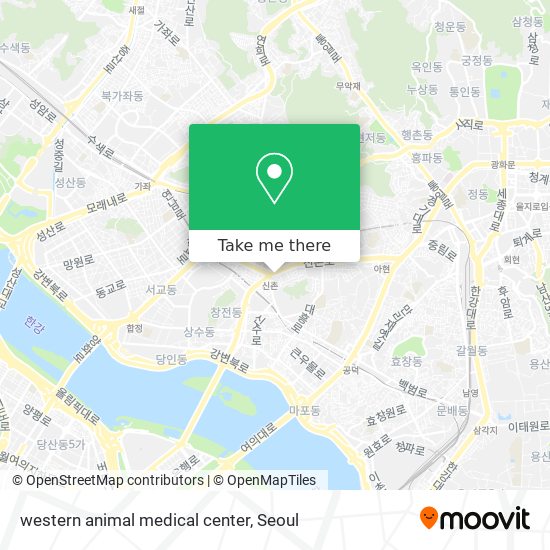western animal medical center map