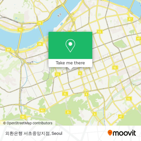 외환은행 서초중앙지점 map