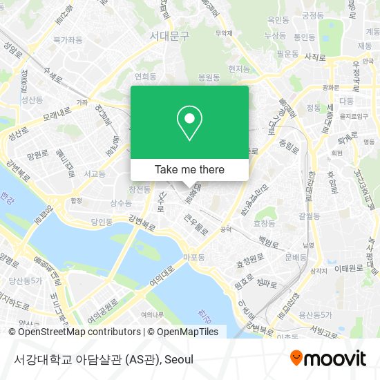 서강대학교 아담샬관 (AS관) map