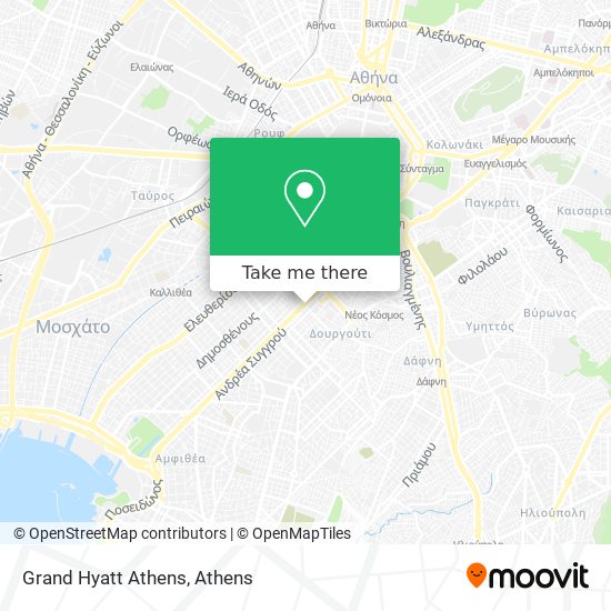 Grand Hyatt Athens map