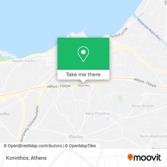 Korinthos map