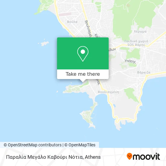 Παραλία Μεγάλο Καβούρι Νότια map