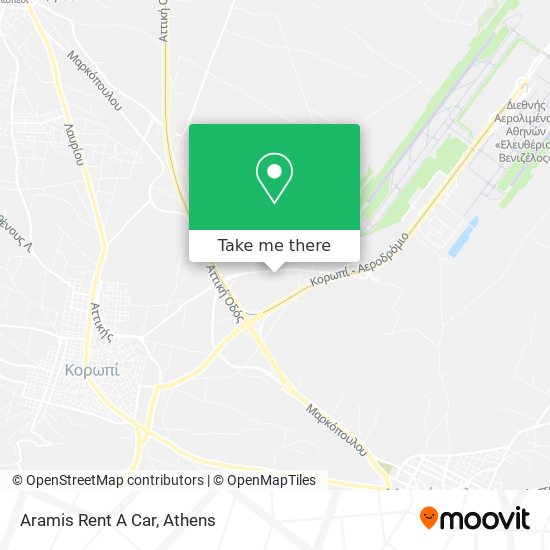 Aramis Rent A Car map