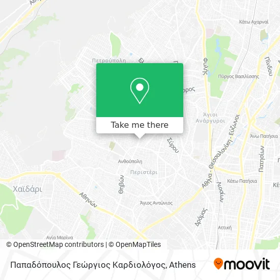 Παπαδόπουλος Γεώργιος Καρδιολόγος map