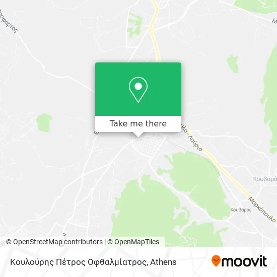 Κουλούρης Πέτρος Οφθαλμίατρος map