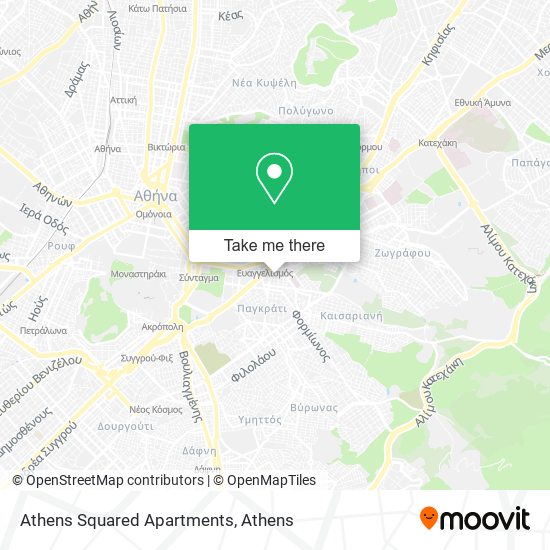 Athens Squared Apartments map