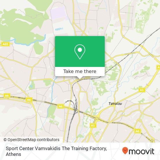 Sport Center Vamvakidis The Training Factory map