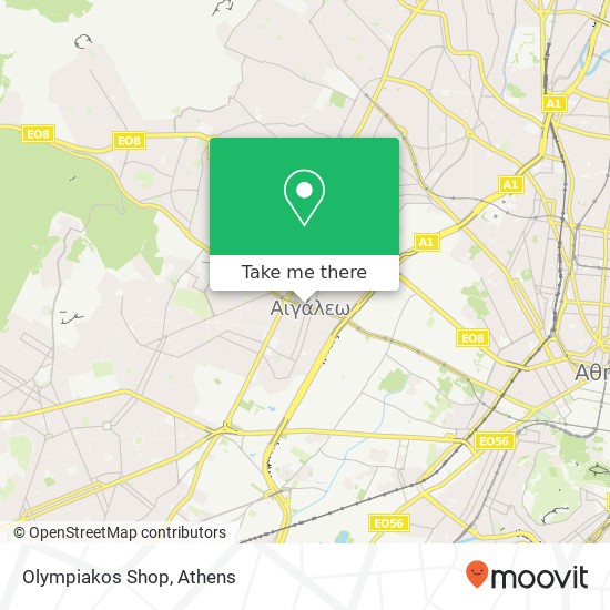 Olympiakos Shop map